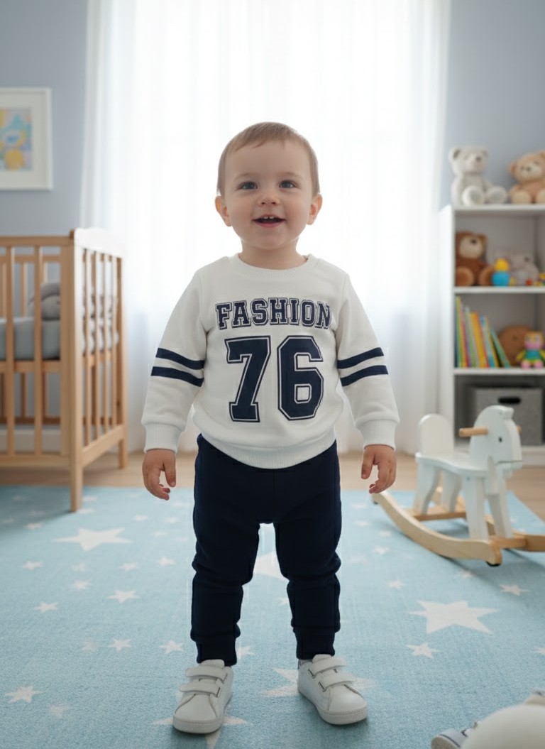 3 iplik Şardonlu Erkek Bebek Takım