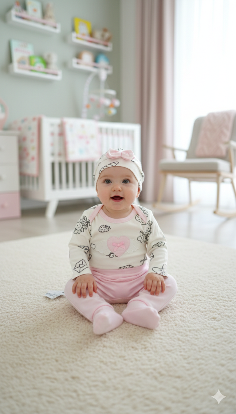 Kalpli Kanat Detaylı 3lü Takım