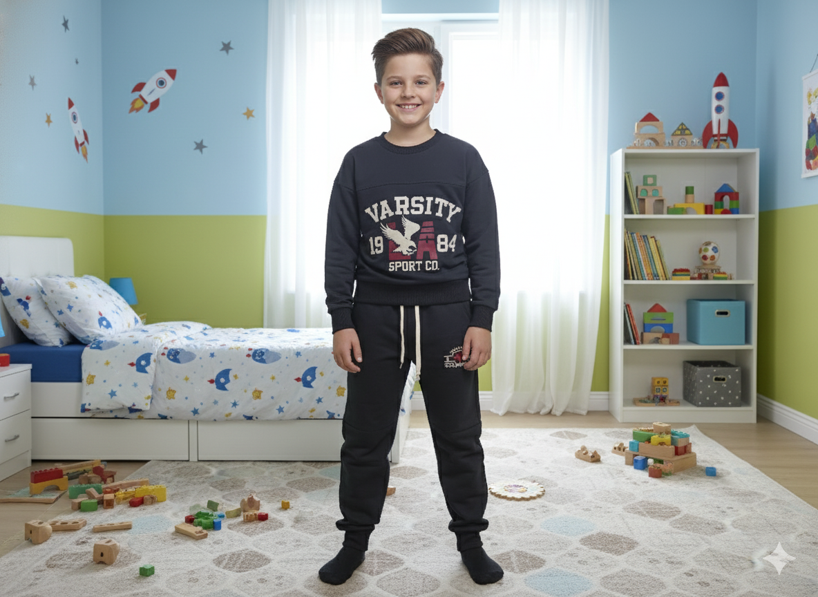 Yazı Baskılı Erkek Çocuk Takım